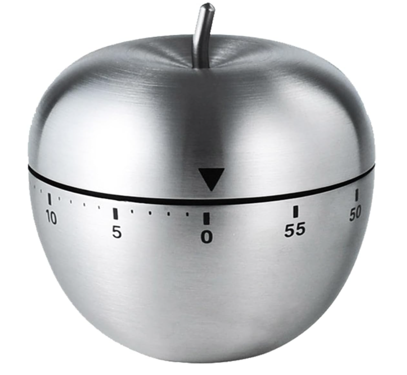 Mechanical Egg Timer for Kitchen and Classroom, 60-Minute Wind Up Cooking Timer with Durable Egg Shape Design, Visual Countdown Timer for Cooking, Baking, Study, Sauna, Shower