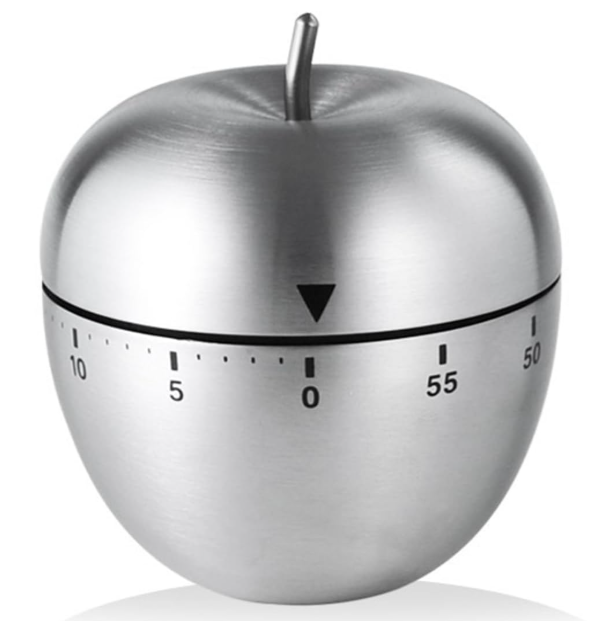 Mechanical Egg Timer for Kitchen and Classroom, 60-Minute Wind Up Cooking Timer with Durable Egg Shape Design, Visual Countdown Timer for Cooking, Baking, Study, Sauna, Shower