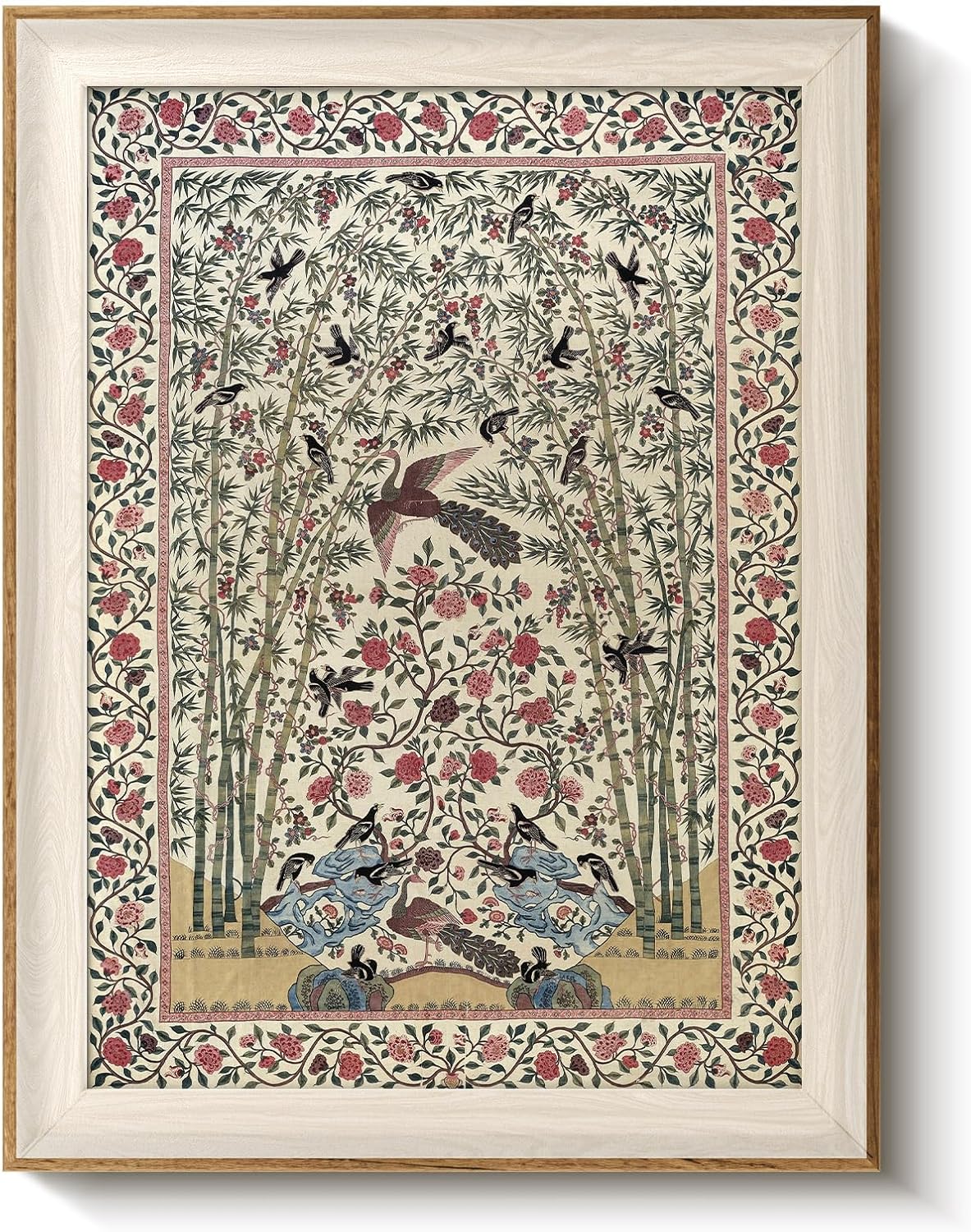 Framed Wall Art for Living Room, Swan Art Canvas Prints, Vintage Home Decor, Animals Painting Picture, Bathroom Wall Decor Gifts for Friends or Family - 12L x 10W