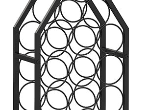 X-cosrack Wine Rack Freestanding Floor, Wine Storage Rack Mini Bar Table with Tabletop, Glass Holder Wine Bottle Display Stand Liquor Cabinet for Home Bar Kitchen Living Room